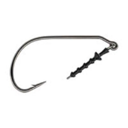 Mustad Ultrapoint Impact Keeper Hook, Size 20, Opti Angle Needle Point, Wide Gap, Ringed Eye, Black Nickel 5PK 91768KH-BN-2/0-5U